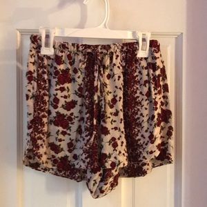 Brandy Melville Rose Flowy Shorts